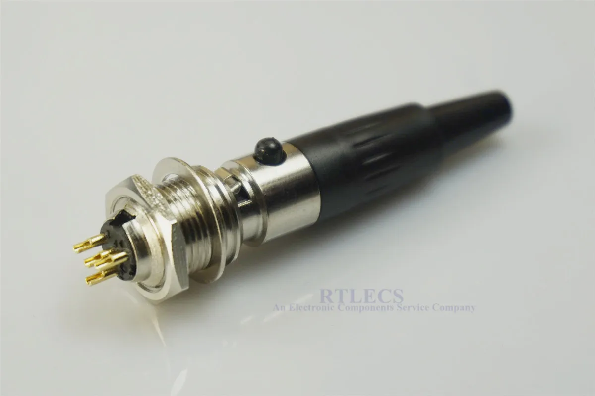 Миниатюрный мини разъем XLR 4 контакта встроенный провод для пайки и Панельное