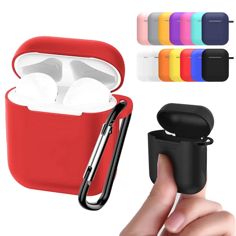 Мягкий силиконовый чехол для наушников Air Pods противоударный защитный чехол для наушников водонепроницаемый для Iphone 7 8 Гарнитура