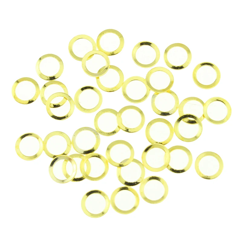 100 шт./лот золотые серебряные 2 вида цветов медные полые кольца дизайн Diy