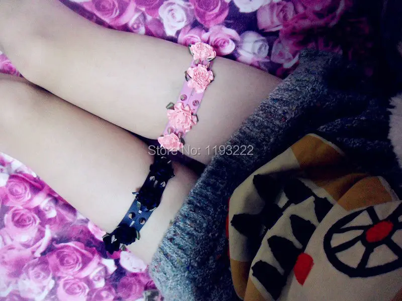 Оптовая продажа сексуальный кавайный панк рок амо ручная работа цветочный