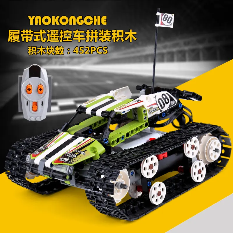 452pcs Technic RC трек пульт дистанционного управления гоночный танк Набор Модель