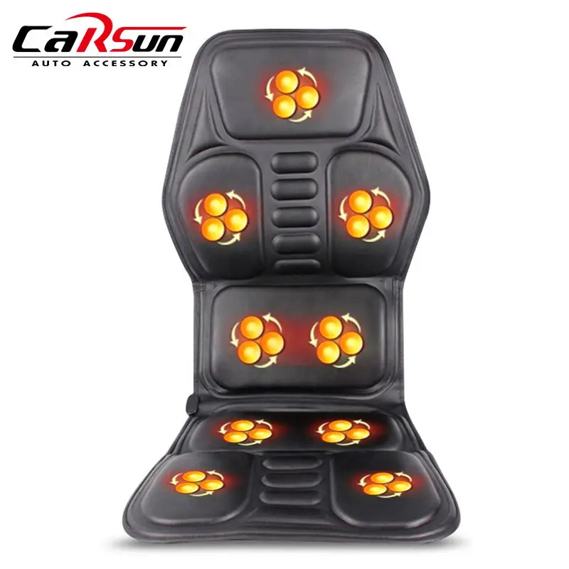 Comprare 2018 Nuovi Guanti Riscaldati Posteriore Del Sedile Di Massaggio Topper Auto Home Office Seat Massaggiatore Di Calore Vibrazione Cuscino Sul Retro Del Collo Di Massaggio Sedia Di Massaggio