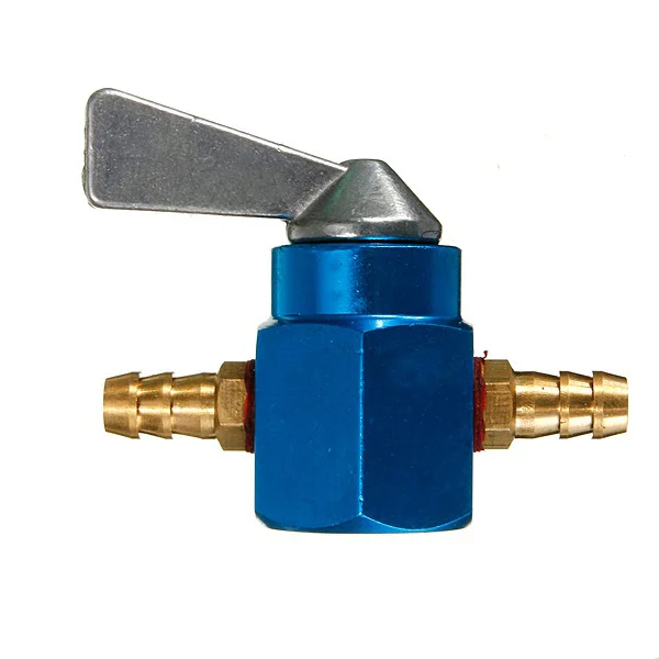 

1PIECE UNIVERSAL 6MM MOTORCYCLE DIRTBIKE ATV IN-LINE PETROL On-OFF FUEL TAP SWITCH MOTORCYCLE FUEL SWITCH - BLUE