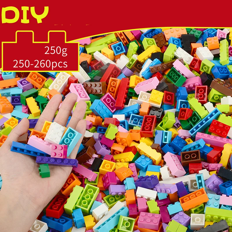250 1000 шт. строительные блоки Legoings City DIY креативные кирпичи объемные модели Фигурки
