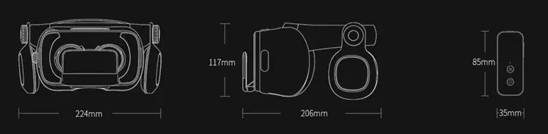 LEORY 3D VR очки Виртуальная реальность RC гарнитура картон VR с пультом дистанционного управления для iOS для Android Daydream смартфон