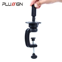 high quality training mannequin head stand holder 1 piece adjustable plastic and metal desk table clamp stand on sale