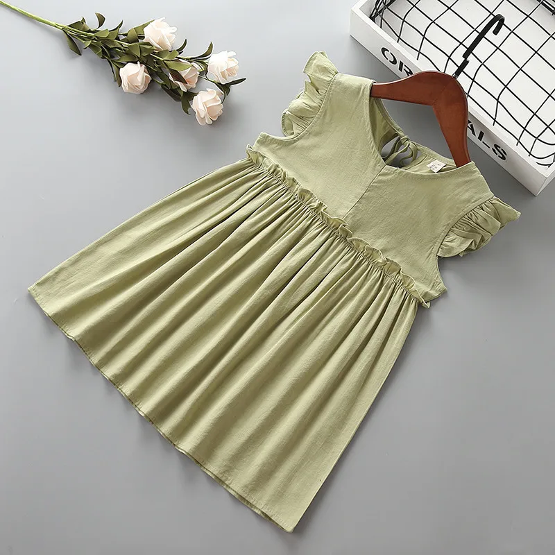 3-7 year High quality girl dress 2019 new summer fashion Draped ruched kid children clothing party formal princess | Детская одежда и