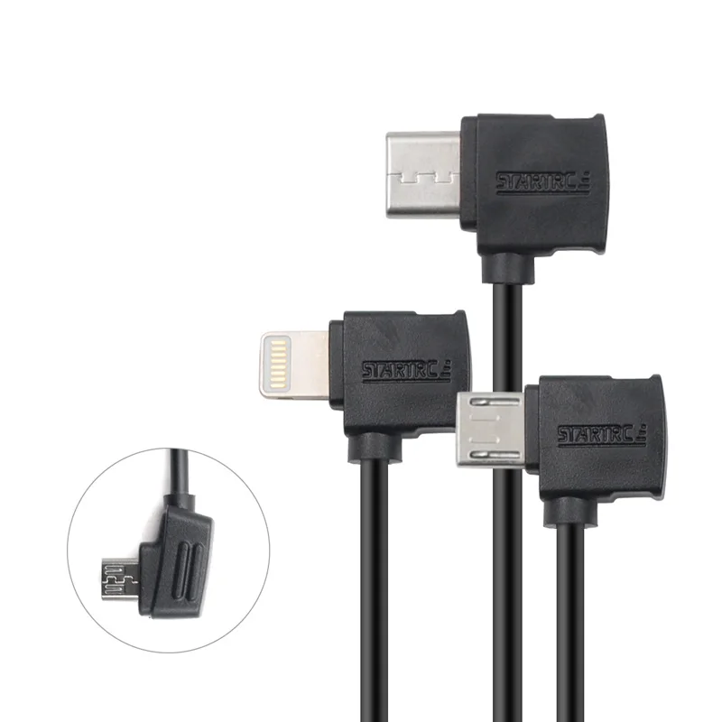 2 шт. DJI Mavic mini Управление 10 см Micro usb type-c IOS Android OTG кабель для передачи данных для DJI Mavic pro/air/Hubsan zino iPhone стол