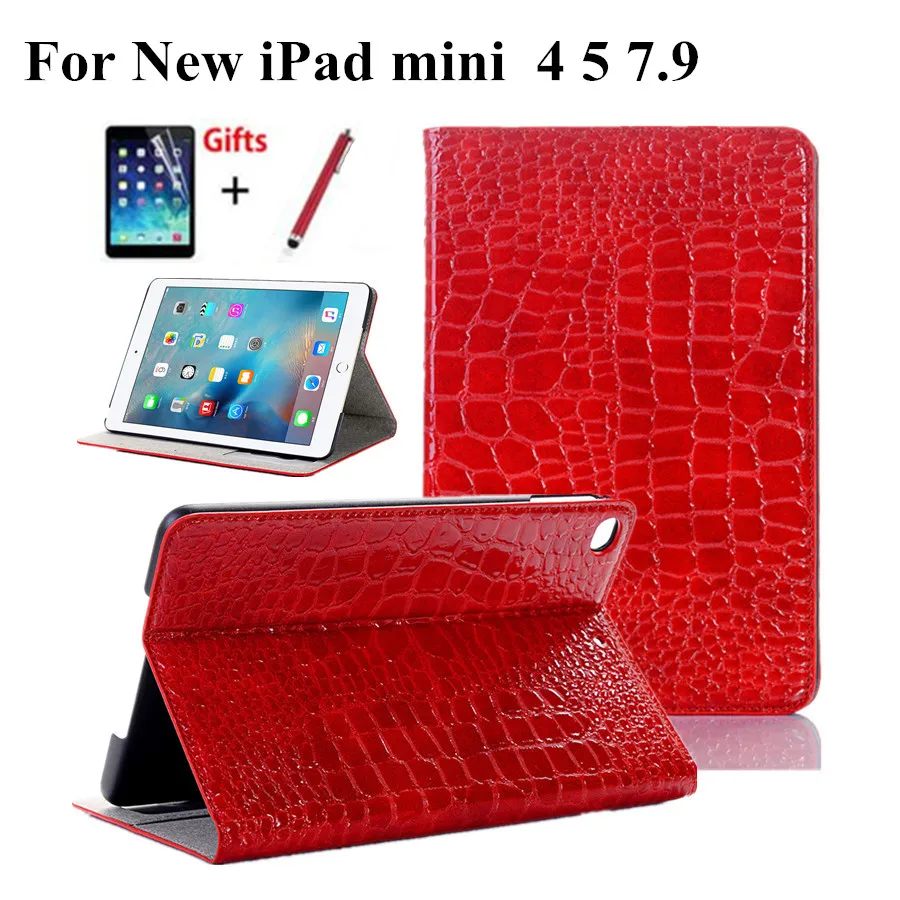 Чехол для Apple iPad mini 5 7,9 дюймов чехол Funda модель A2133 pu кожаный для iPad mini 4 чехол-подставка+ слот для карт+ пленка+ стилус