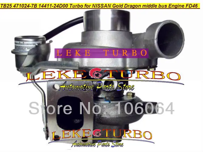 TB25 471024 7B 14411 24D00 1441124D00 турбо турбина для NISSAN HINO золотой дракон Средний автобус FD46