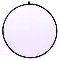 cy 24inch 60cm free ship hot sale translucent portable collapsible light round photography reflector for studio multi photo disc