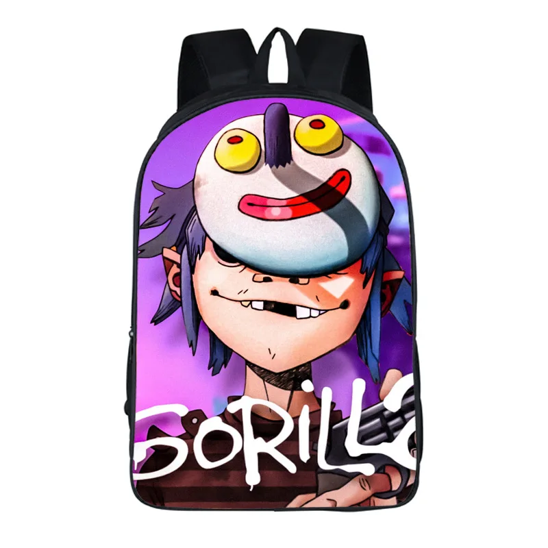 color7 Новые женские сумки Gorillaz с принтом, рюкзак для студентов, школьная сумка для девочек и мальчиков, рюкзак mochila, Настраиваемые дорожные сумки - Цвет: color7