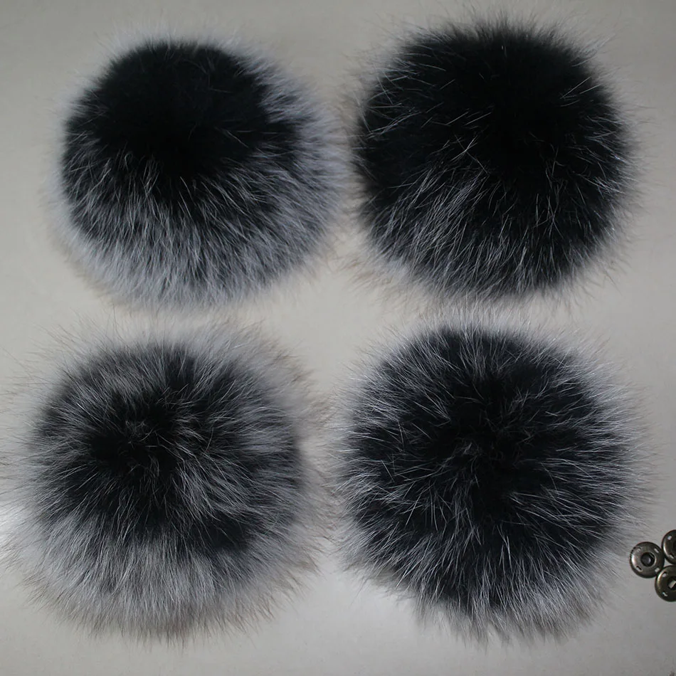 DIY 14-15 см Большая Настоящая шапка из меха лисы с помпоном из натурального меха помпон пушистый помпон Меховые помпоны для вязаных шапок шапки шапочки брелок