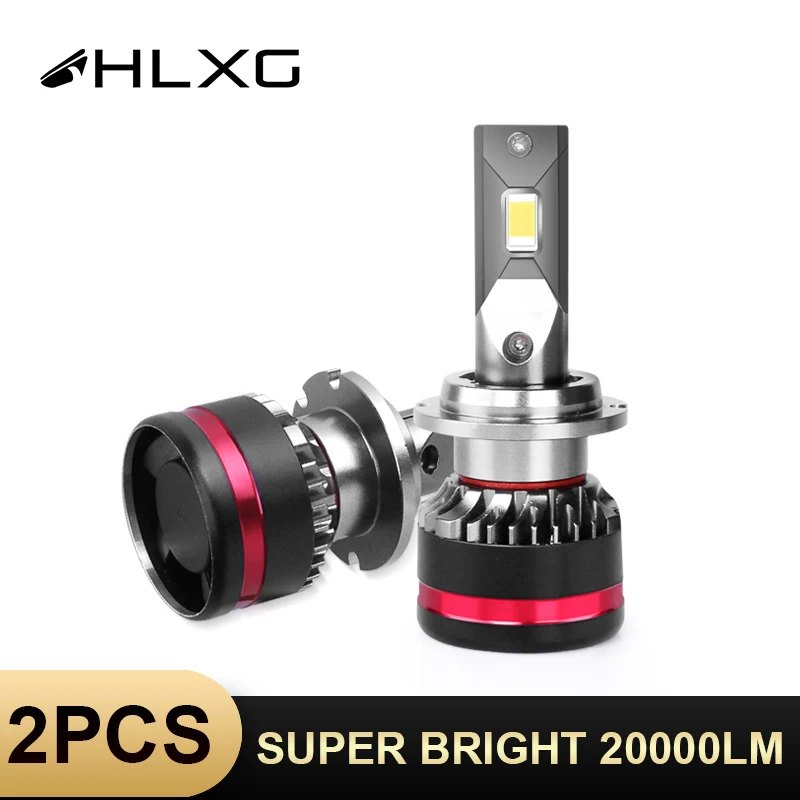 HLXG CSP H8 H9 H11 противотуманная фара h7 светодиодный фонарь 20000LM 6000 K Автомобильный