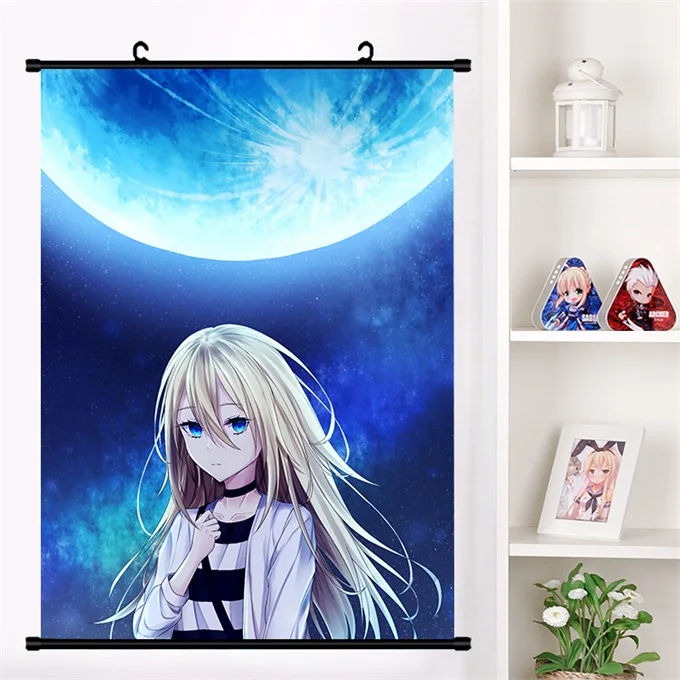 J Аниме Satsuriku no Tenshi Angels Of Death Ray Zack настенные свитки плакат Настенные подвесные плакаты коллекция домашнего декора - Цвет: J