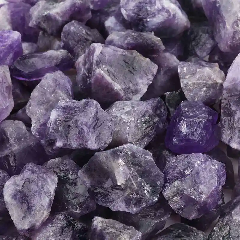 Amethyst TUMBEELLUW 1lb(460 г) натуральный кристалл кварца необработанный камень, необработанные камни неправильной формы для кабирования, кувырки, резки, лапидария - Цвет: Amethyst