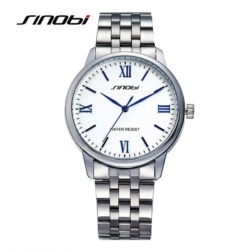 SINOBI Brand Women's Business Wristwatches Quality stainless steel quartz-watch Simple holiday gift watch women relogio feminino |