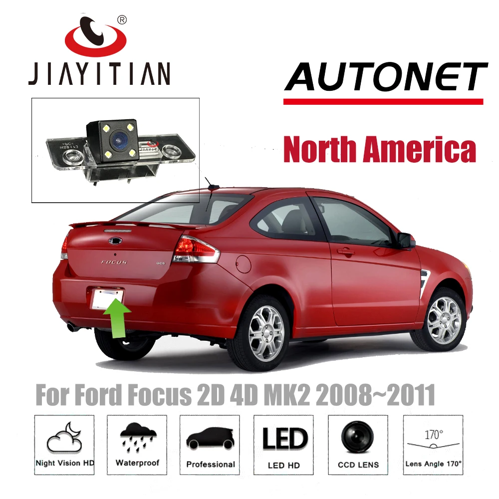 JiaYiTian камера заднего вида для Ford Focus 2D 4D MK2 2008 ~ 2011/CCD/ночное видение/камера