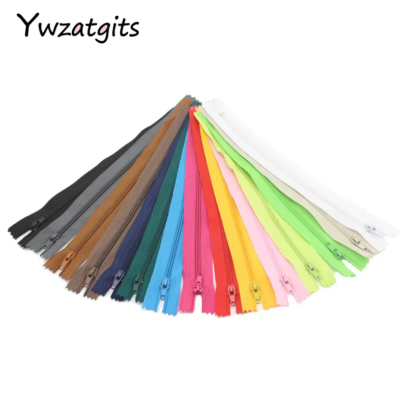 Mix 15 Colors 15pcs Ywzatgits 20 см Длина красочные нейлоновые молнии по индивидуальному заказу одежды швейные изделия ручной работы материал вспомогательного оборудования DIY букет невесты 6 штук в партии, 15 шт. YJ0308 - Цвет: Mix 15 Colors 15pcs