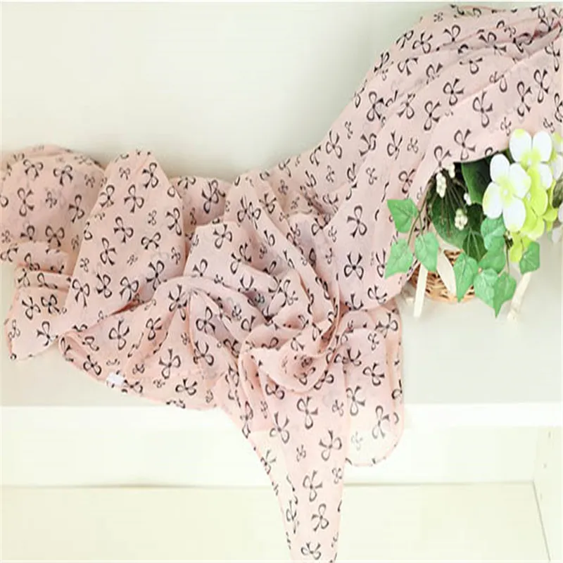 Женский мягкий шарф шаль с бантиком и узорами бабочки|scarf wrap|shawl scarfpattern scarf |