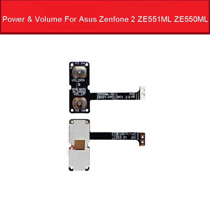 

Гибкий кабель для включения/выключения питания и громкости для Asus Zenfone 2 ZE551ML ZE550ML 5,5 "кнопка включения и сна + переключатель громкости, запасн...