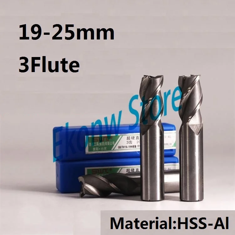 Фреза с ЧПУ 1 шт. 19 мм 20 21 22 24 25 три 3 флейты|milling cutter|end mill cuttermill cutter |