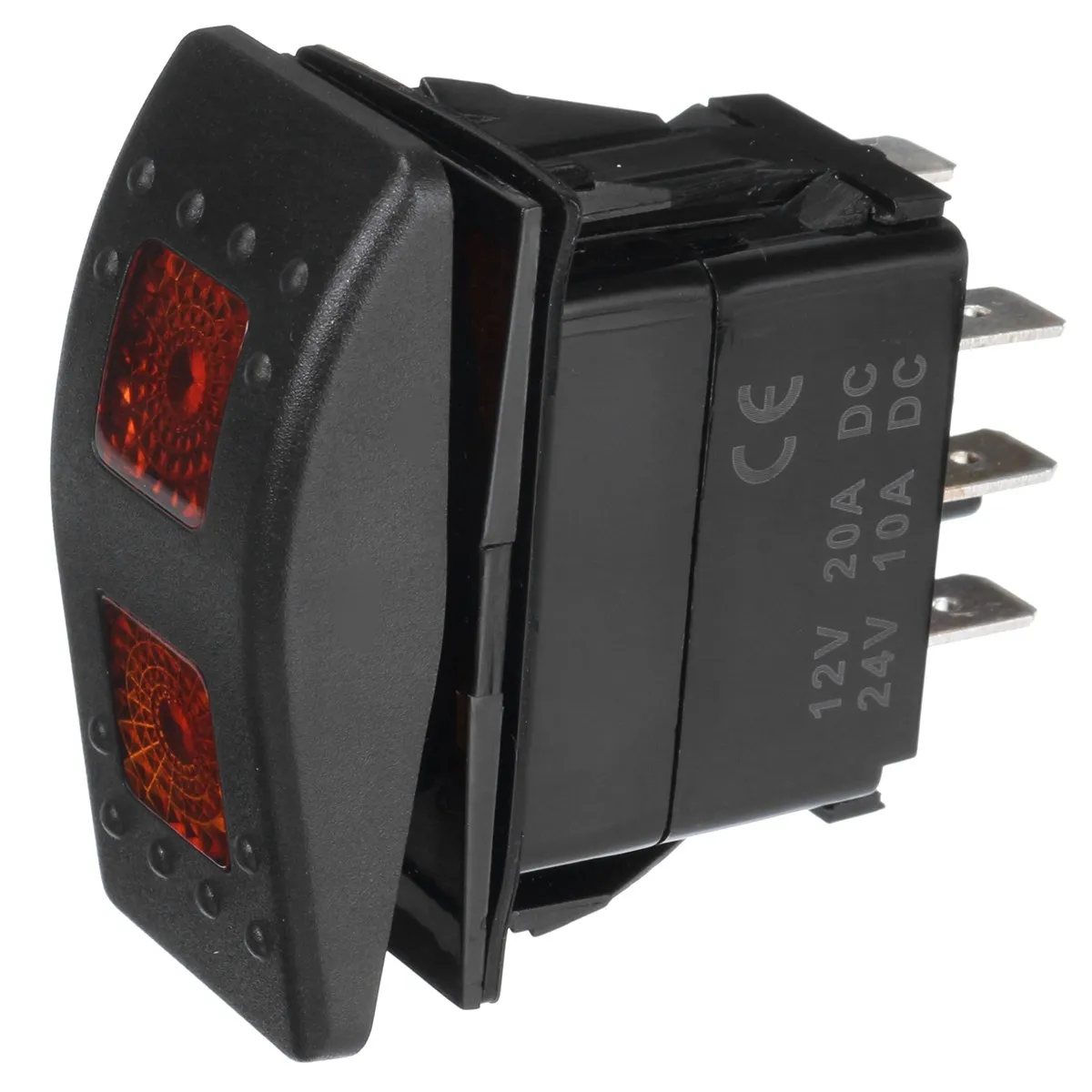 Универсальный 12V 7 контакты светодиодный светильник с подсветкой DPDT ON-OFF-ON однократно перекидной переключатель лодки RV