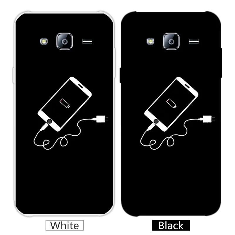 For Samsung J7 Back Black Matte Cover 5.5&quot for Galaxy J700 SM-J700F 2015 Clear TPU Silicon Cute Animal Phone Case |