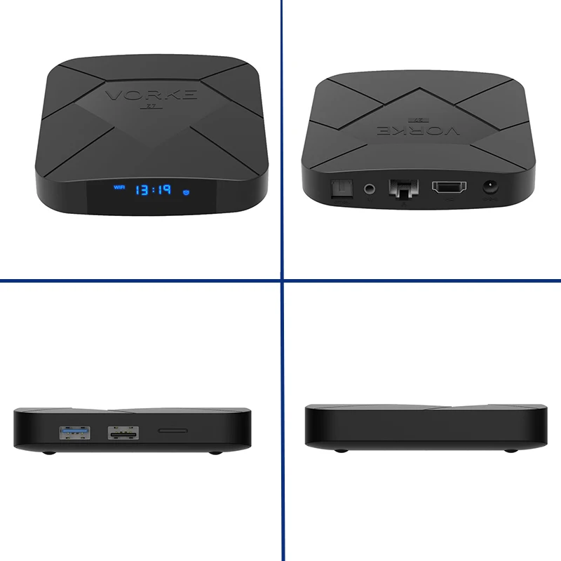 ТВ приставка Vorke Z7 Android 9 0 4 ГБ/64 Гб Allwinner H6 Smart TV Box Quad Core USB 3 6K HDR Google Player Youtube лучше чем