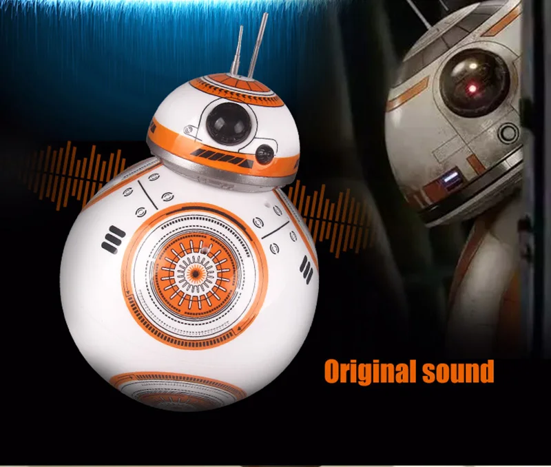 Дропшиппинг, 17 см, Звездные войны, RC 2,4G, BB-8, робот, обновленный, пульт дистанционного управления, BB8, робот, умный со звуком, RC мяч, детский подарок, игрушка для мальчика