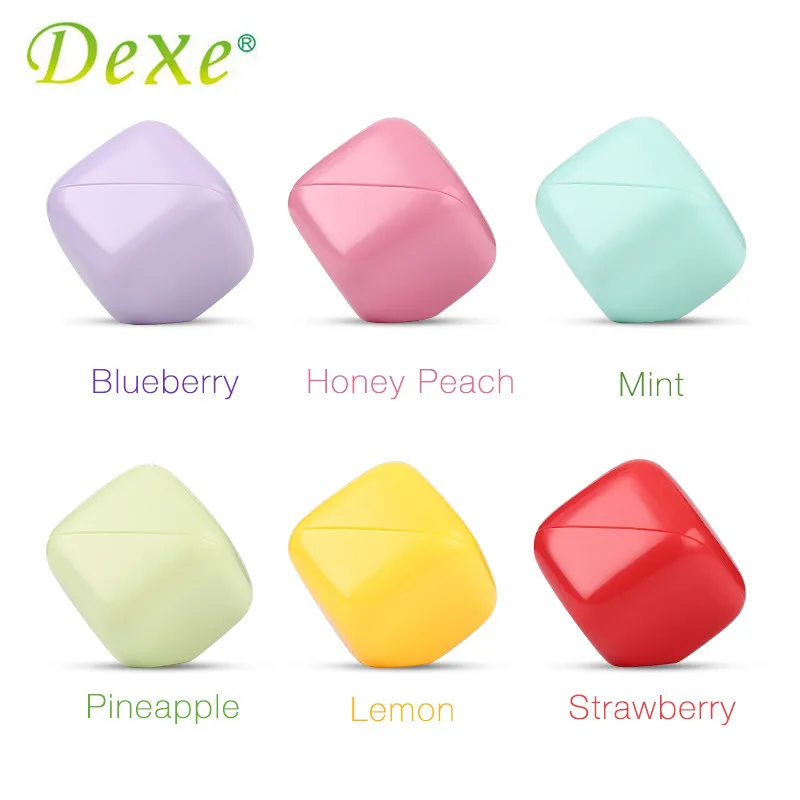 Dexe 1Pcs Lip Balm Fruit Flavor Fit Lips Balls Smooth Touch Soft &amp Refreshed Hydrate Moisturizing Long Lasting Lipstick Makeup | Красота и