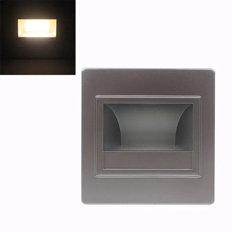 4 цвета 85 265 в 0 6 Вт светодиодная настенная лампа Footlight Светильники для крыльца