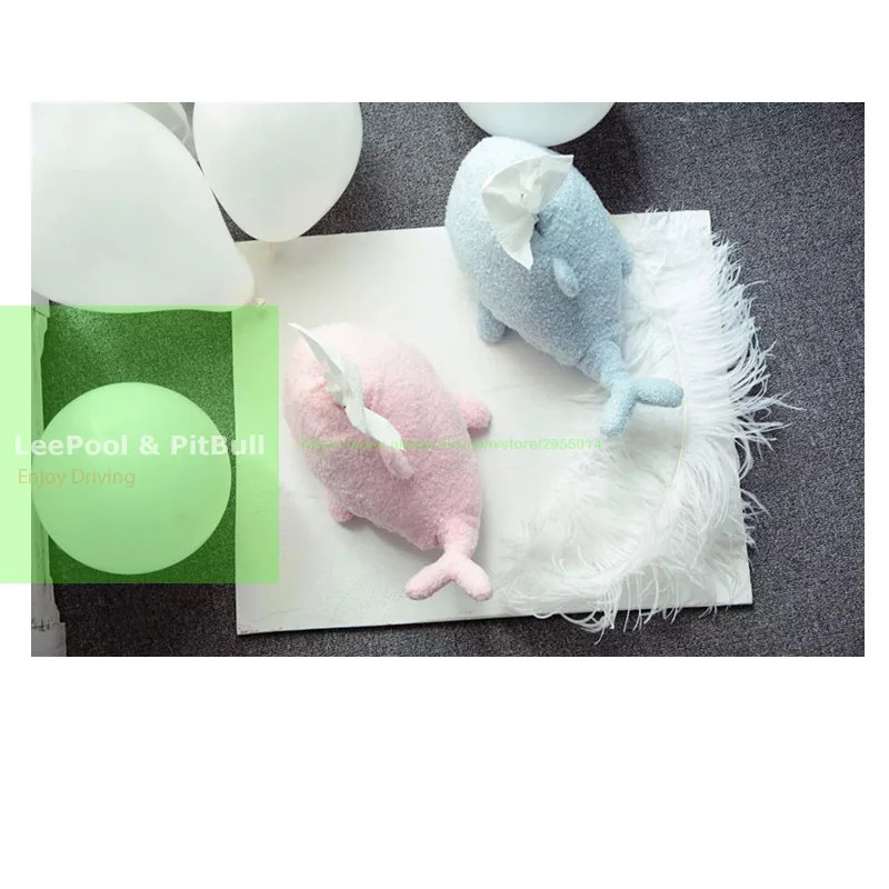 Новый Стиль Прекрасный мультфильм Плюшевые дельфины коробки ткани мультфильма