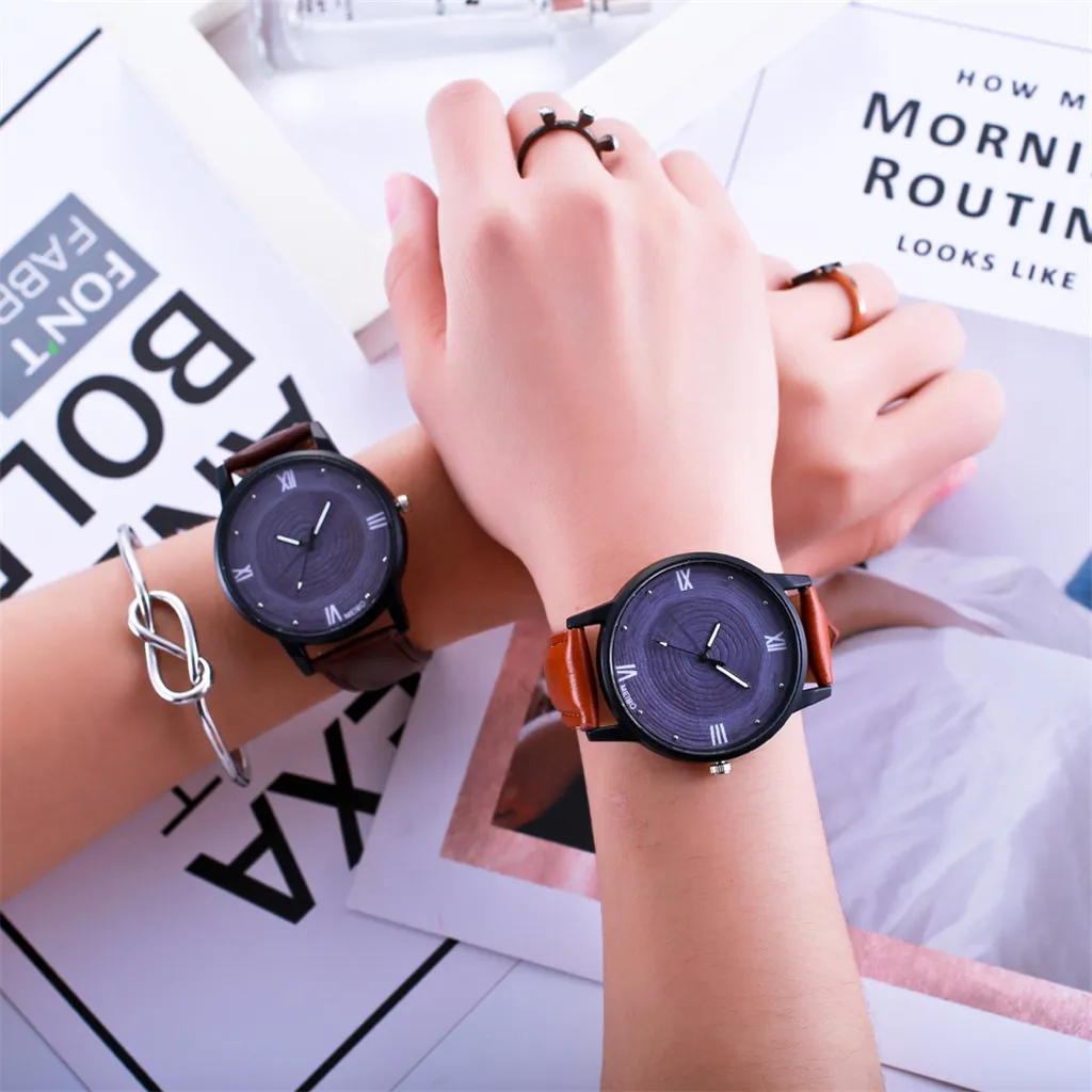 Женские наручные часы reloj Чжоу Lianfa кварцевые для мужчин кожаный ремешок