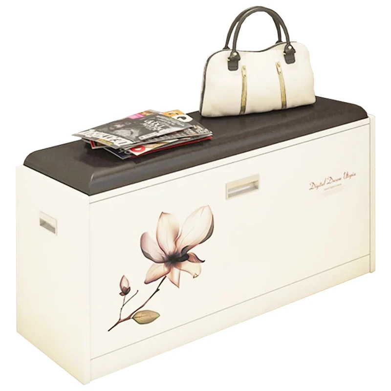 Кожаная скамейка для хранения обуви кожаная обуви| |