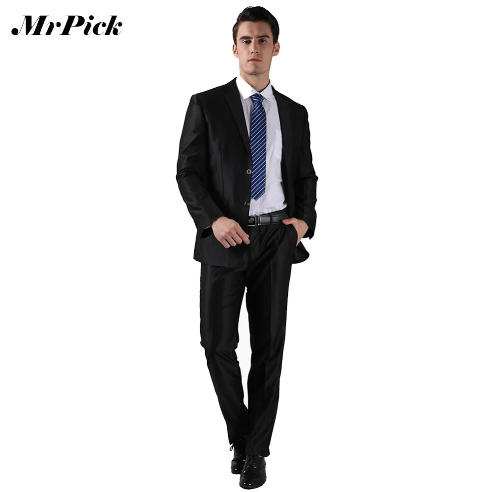 Комплект из 2 предметов (пиджак + брюки) однобортный смокинг свадебные костюмы