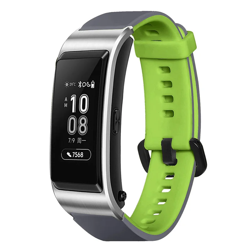Черный ремешок для часов Силиконовый 18 мм Huawei B5 Samsung Gear S1 | Наручные часы