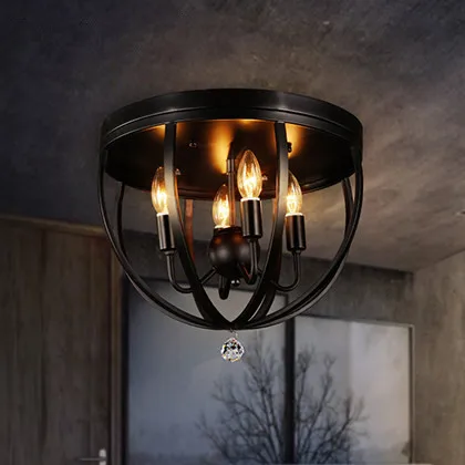 Фумат Лофт винтажный потолочный светильник индустриальный для гостиной