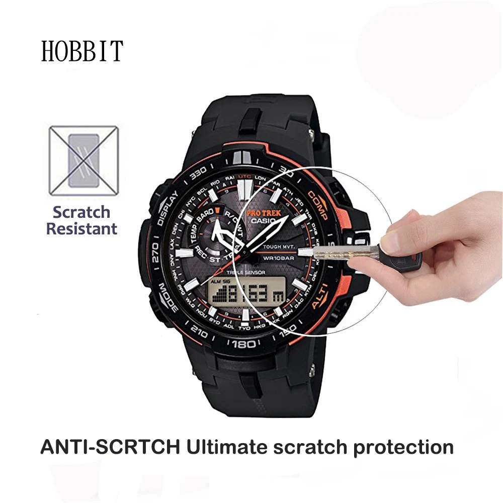 2 упаковки для Casio PRW 6000 0 3 мм 2.5D 9H Premium прозрачное закаленное стекло защиты экрана
