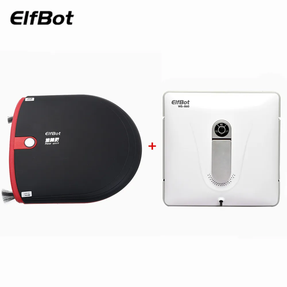 (Комбинации) elfbot FS801 + WS860 ультра тонкий Робот Пылесосы для автомобиля и окна