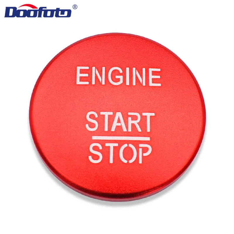 Button Cover Red Doofoto автомобильные наклейки для Mercedes Benz AMG A B C GLC GLA CLA GL класс W176 W246 W205 X253 X156 C117 двигатель старт стоп брелоки - Цвет: Button Cover Red