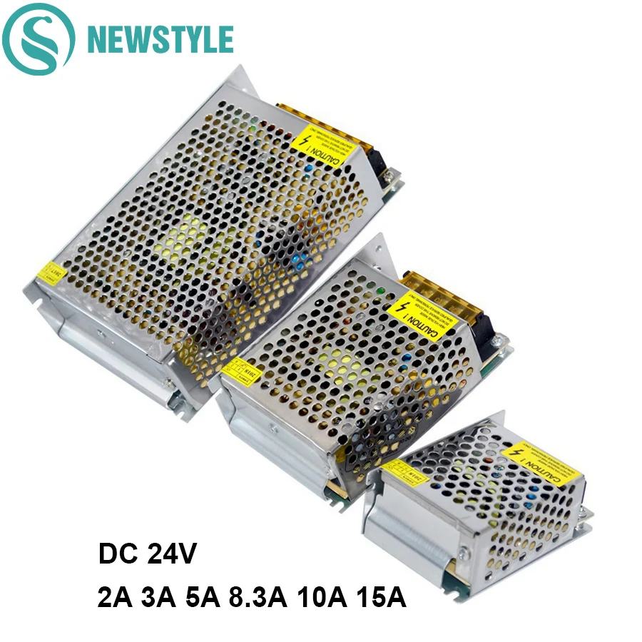 Светодиодный переключатель Питание AC100-240V DC/DC 24 V 2A 3A 5A 8A 10A 15A светодиодный драйвер