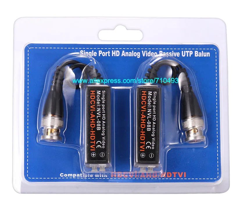 Балуны для видео 10 пар/лот AHD/HDCVI/HDTVI витые BNC видеонаблюдения Balun UTP Cat5 20 шт. |