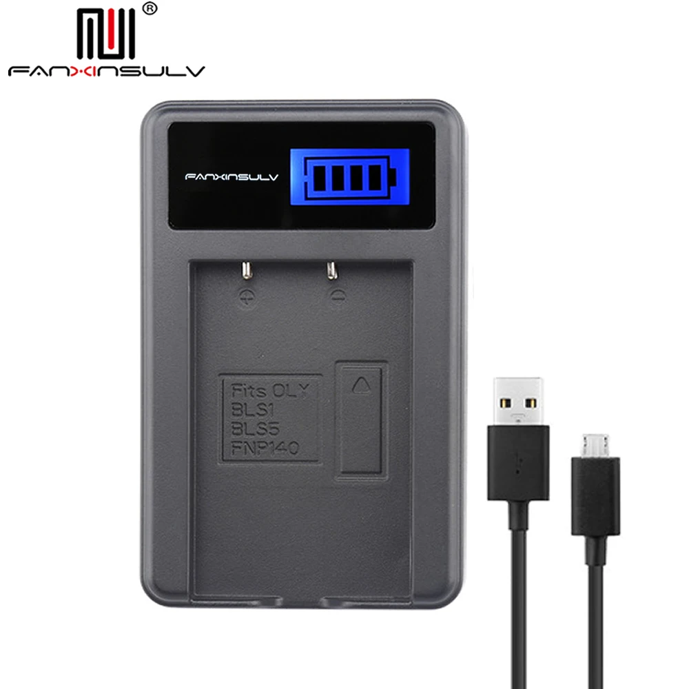 ЖК-дисплей USB Зарядное устройство для PS-BLS5 BLS-5 BLS1 BLS50 Батарея Olympus PEN EPL6 EPL2 EPL3 EPL5 EPL7 8 9 EPM2 EM10 II III Stylus1 S гусеничные