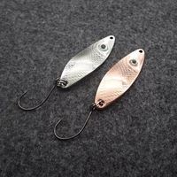 5 3g fishing lures wobbler spinner baits spoons artificial bass hard sequin paillette metal steel hook tackle lures