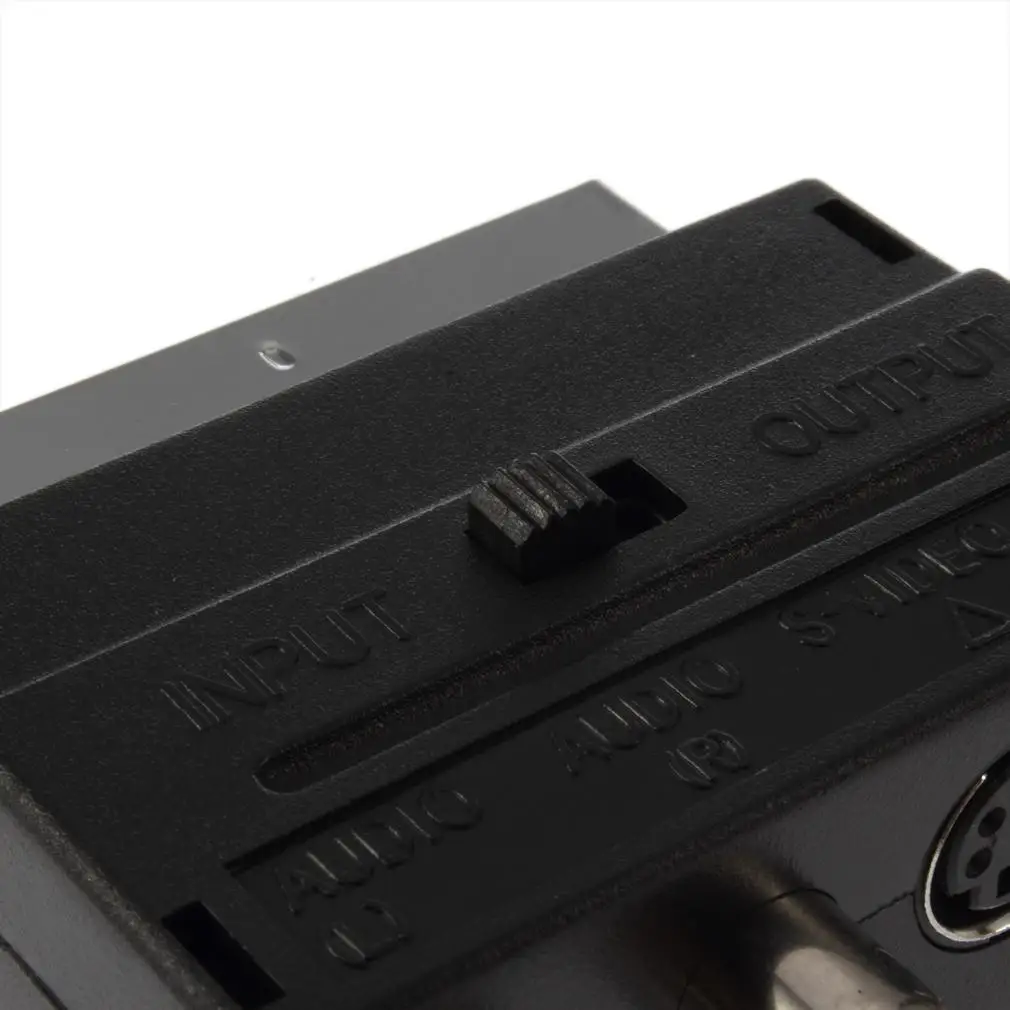 ICOCO горячая Распродажа RGB Scart для композитного RCA S-видео AV ТВ аудио адаптер |
