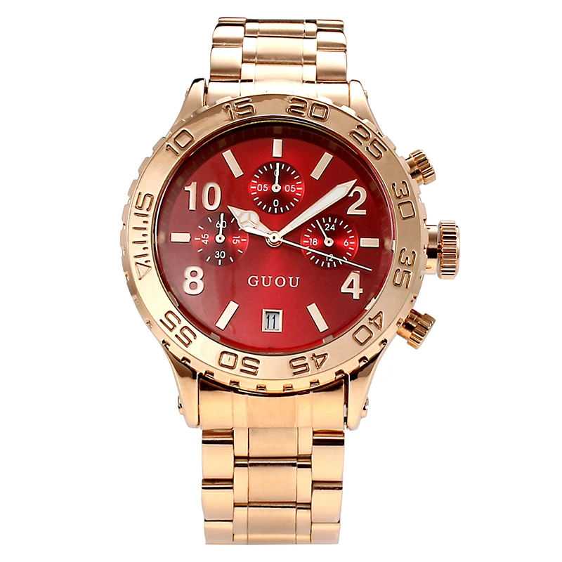 GUOU Luxury Women's Watches Stainless Steel Waterproof Quartz Women Fashion Ladies watch reloj mujer zegarek damski | Наручные часы