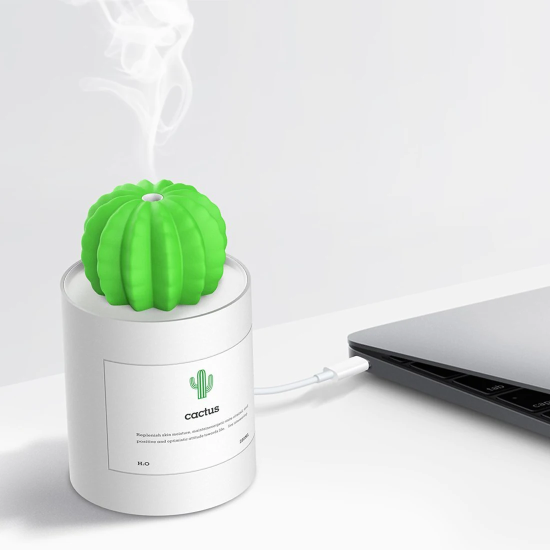 Cactus model diffuser Aromatherapy Air usb Humidifier Aroma Diffuser Mini Touch Button Essential Oil Home Office Mist M | Бытовая