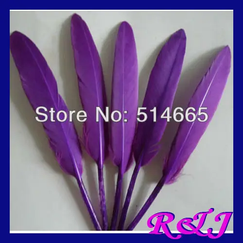 

Wholesale geese feather 500pcs/lot PURPLE dyed goose Feather For Party Performance approx 4-6 inches 10-15cm