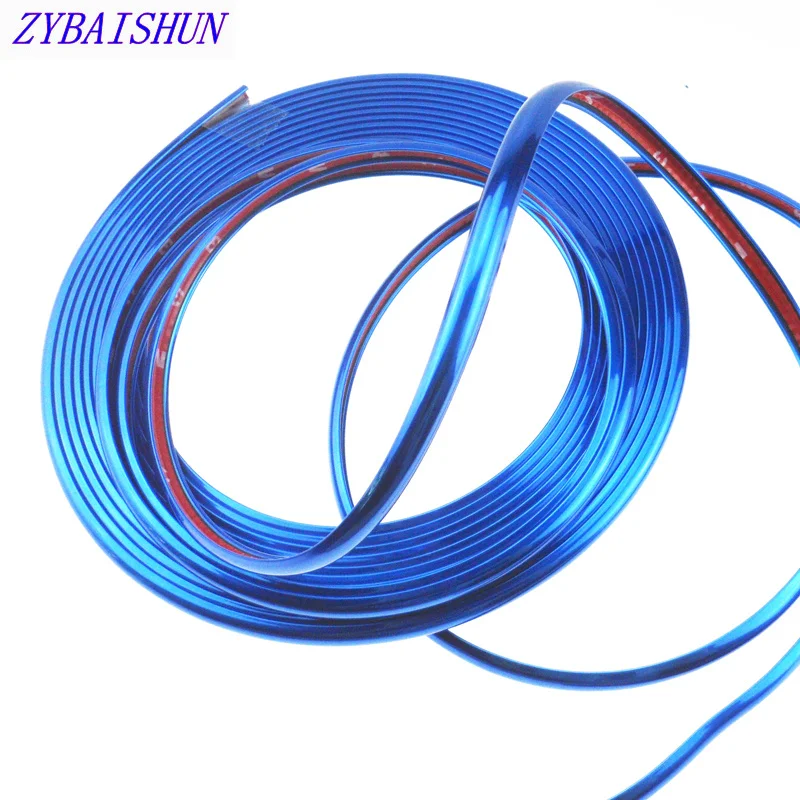 Автомобильный Стайлинг 8 метров хромированные декоративные полосы ступицы